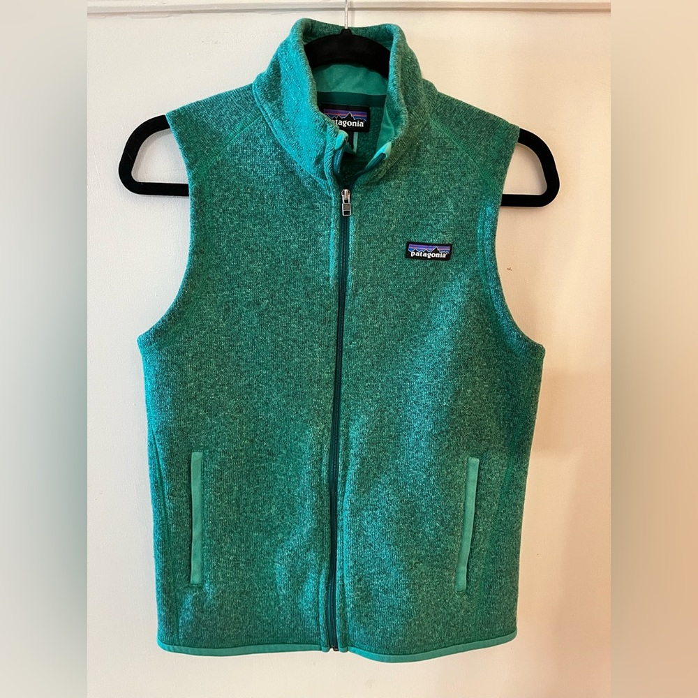 Green Patagonia Cotton Vest